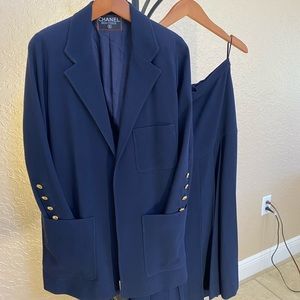 CHANEL - Navy Blue - Women’s skirt suite